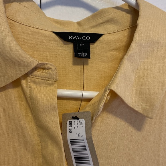 RW&Co Linen shirt dress, small - Picture 6 of 8